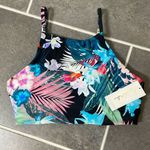 Raisin's Kaori High-Neck Printed Bikini Top size Medium Photo 1