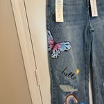 Tinseltown High Rise Graphic Wide Leg Jeans Size 5/27 Photo 5