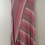 Habitat  Clothes Tunic Top Size M Pink Gray Flared Swing Tank Sleeveless Cowl Photo 13