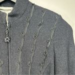 St. John  Couture Black Jacket with Laced-up Ribbons Size 2 Photo 4