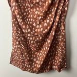 Isabel Maternity Brown Animal Print Short Sleeve Dress Photo 2