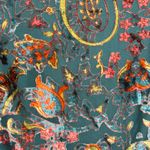 Peace + Love Paisley Floral Velvet Burnout Dress Sz M Baroque Whimsy Glam New Blue Size M Photo 7