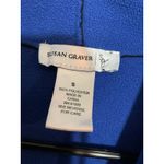 Susan Graver  Shaw Women’s Fleece Blue Black Small Jacket Coat Winter Fall Photo 3