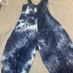 Annalee + Hope  Jumpsuit Blue and White Tie Dye Boho  Photo 0