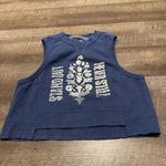 Free People Movement FP Movement Blue Intercept Logo Sweatshirt Tank Photo 1