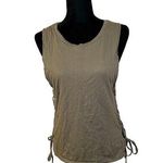 Seafolly Australia Green Tie Sides Sleeveless Blouse Size Small Photo 0