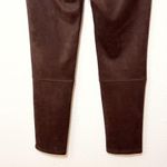 Philosophy women faux suede stretch pull on ankle pants brown size M NWOT Photo 6