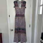 Tigerlily Belle Eau Bohemian Button Down V Neck Maxi Dress 6 Photo 1