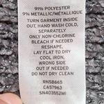 Something Navy Sweater Dress Knit Shimmer Gray Silver Metallic Size LARGE New Photo 10