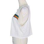 Tres Bien Sleeveless Cropped Tee Rainbow Large New Photo 4