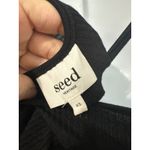 Seed Heritage XS Black Ruffle Tiered Cami Top V Neck Adjustable‎ Straps Photo 5