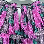 Piper & Scoot  Women’s MuMu Pink Black brown Floral lined Dress Sz small Photo 5