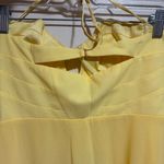 Oh Polly  Sabela Halter Neck Cut Out Flare Mini Dress Yellow Photo 10