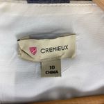 Anthropologie Cremieux  Blue & White Gingham Plaid Sleeveless Dress 10 Photo 2