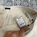 Massimo Dutti NWT Cotton Blend Wide Leg Trousers In Cream Size 8 Photo 6