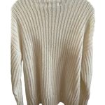 PINK - Victoria's Secret Vtg Victoria’s Secret rib sweater pullover white rose gold logo mock neck Sz XS Photo 1