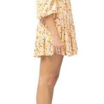 l*space NWT L* Cassidy Long Sleeve Flowy Peasant Dress Yellow Floral Small NEW Photo 6
