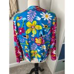 Vintage 80s Maximalist Twee Floral Sequin Polka Dot Button Photo 2