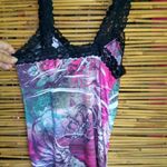 Pinkeli M Tie Dye Ruched Tank Top Black Size M Photo 3