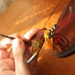 Giorgio Armani VINTAGE 90s  201 706 49 21 red Rx lens Unisex round sunglasses Photo 4