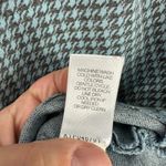 J Jill Ponte Knit Top Womens S Blue Geometric Print Casual Office Wear Photo 3