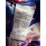 She & Sky NEW-  Royal Blue Tropical Floral Halter Romper - Size Small Photo 9