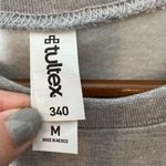 Tultex  Literally Freezing gray pullover sweatshirt long sleeve spell out medium Photo 5