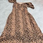 Reformation  Hannah Leopard/Cheetah Print Midi Dress Photo 1