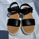 DV by Dolce Vita Finesse Sandals Black White Platform Strap Womens Size 8 Summer Photo 1