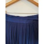 Chico's NWT Silky Crinkle Meleah Maxi Skirt Solid Midnight Blue Women's Size XL Photo 3