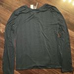 Anthropologie NWT By  Black Henley Long Sleeve Size XL Photo 2