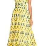Dress the Population Sunny Floral Embroidery Tiered Dress Canary Yellow Small Photo 0