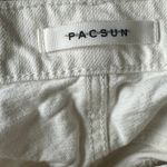 PacSun Shorts Womens 27 White Rigid Frayed Hem Vintage Cut Off Casual Festival Photo 3