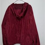 BNWOT Reflective Maroon Windbreaker Red Size L Photo 1
