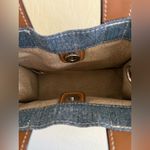 True Religion Denim and Brown Mini Tote Bag like new Photo 4