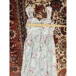 Women’s Reverly Light Blue Floral Chiffon Bridesmaid Maxi Dress Size 16 Photo 2