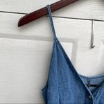 J Brand Womens Dress Carmela Blue Denim Button Front Released Hem Medium Photo 6