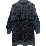 Anthropologie Emmy Cowl Neck Sweater Long Sleeve Cheetah Gray Black Cozy Size S Photo 7