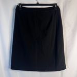 Midnight Velvet Black Back Zip Aline Knee Length Basic Staple Skirt Size 10 Photo 1