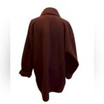 Diane Von Furstenberg  The Color Authority Fleece Coat Jacket Brown Size M/L Photo 2