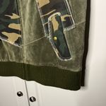 wilson's leather  Suede Patchwork Camo Vest w/ Faux Fur Collar Photo 8