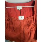 J.O.A. Rust Red Bustier short sleeve Cropped Top size M Photo 3