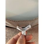 Modissima Flowy Top Size Small Italy Back Crochet Sweater Overlay Hi Low Beige Photo 2