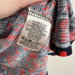 Anthropologie Ric Rac | Navy Cherry Print Tie Front Halter Neck Blouse Size XS Photo 6