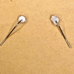 Red & Clear Crystal Candy Cane Earrings Photo 3