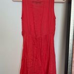 Ocean Drive Coral hankerchief hem fairy dress, M Photo 1