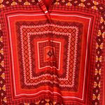 Apt. 9  Top Womens XL Red Bandana Tie Front Sleeveless‎ Southwestern Button Collar Photo 3