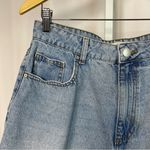Cotton On High Rise Flashback Size 10 Retro Raw Hem Light Wash Denim Shorts Jort Photo 3