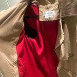 Classic‎ Vintage Raincoat Trenchcoat w/ removable lining and leather trim​ Photo 6