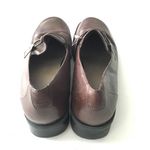 Clarks Brown Leather Low Heeled loafers slip on Womens Size 10M Work Photo 2